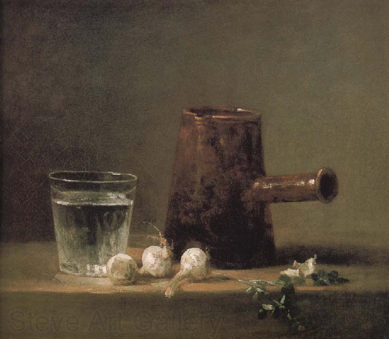 Jean Baptiste Simeon Chardin Water glass coffee pot France oil painting art